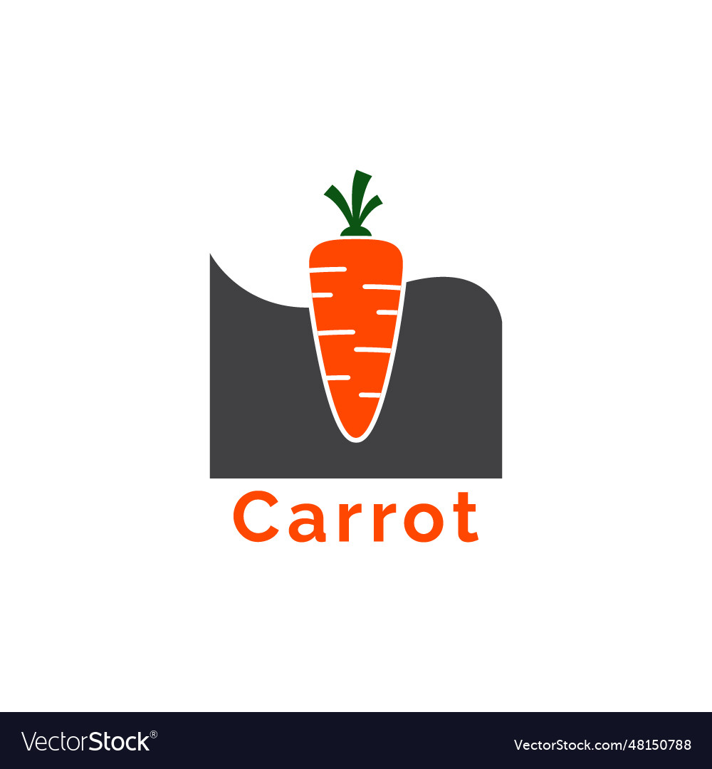 Carrot logo Royalty Free Vector Image - VectorStock