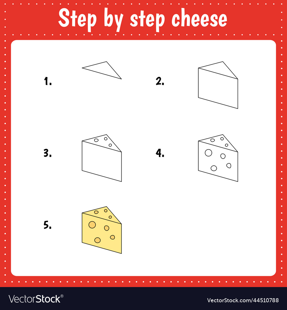 Educational worksheet for kids step Royalty Free Vector