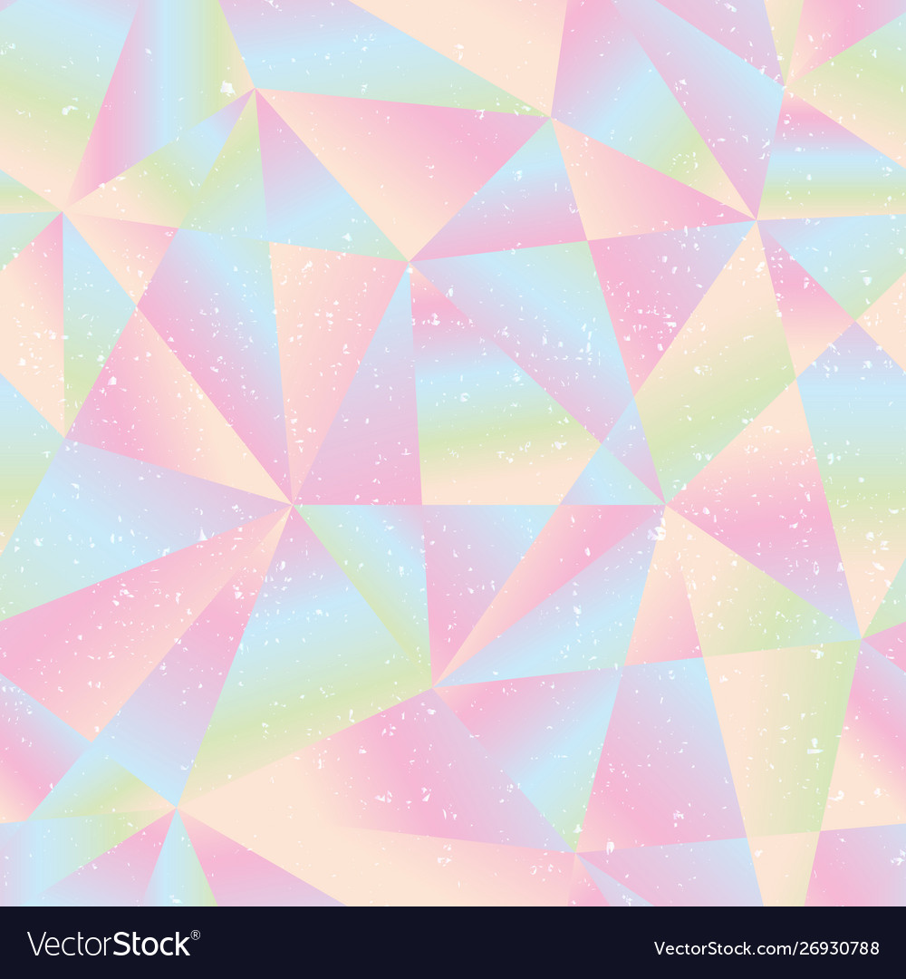 Triangle seamless pattern with grunge effect Vector Image