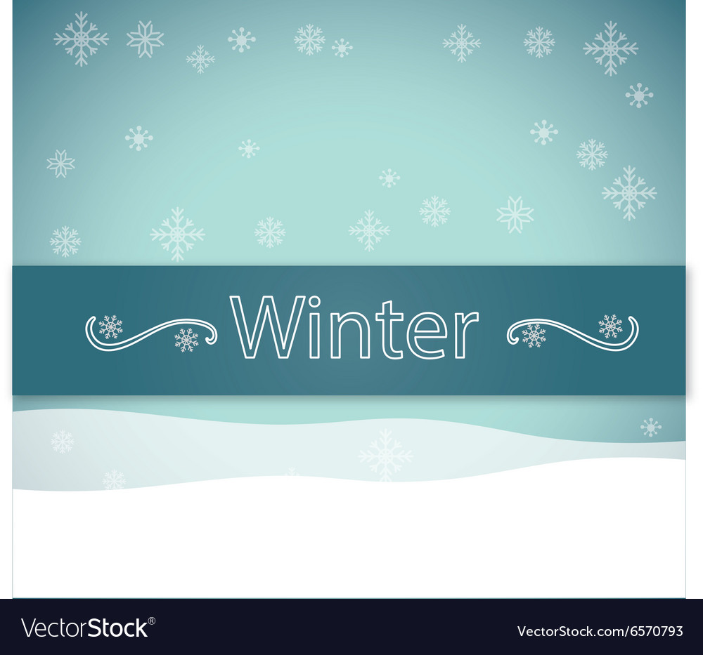 Winter season design Royalty Free Vector Image