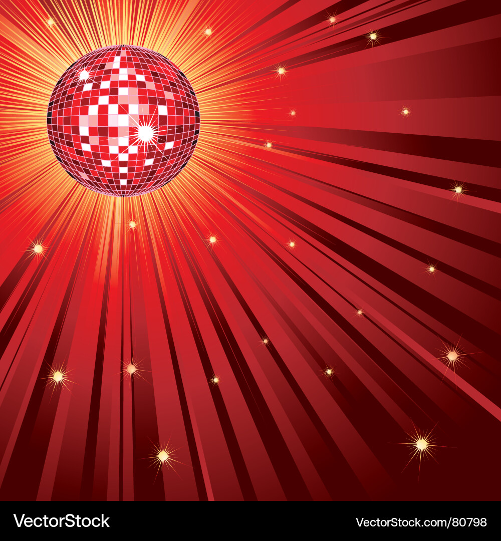 Disco ball Royalty Free Vector Image - VectorStock
