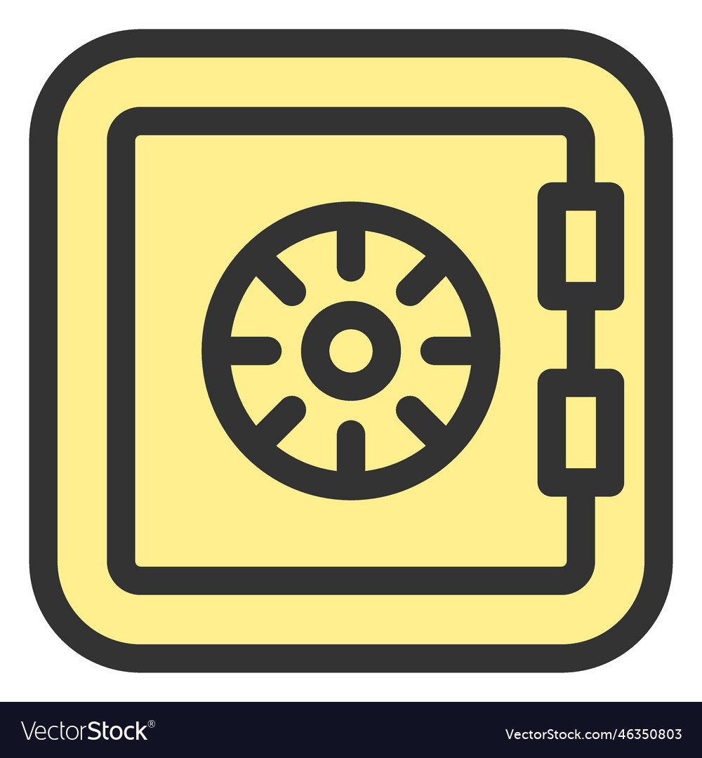 Bank vault Royalty Free Vector Image - VectorStock