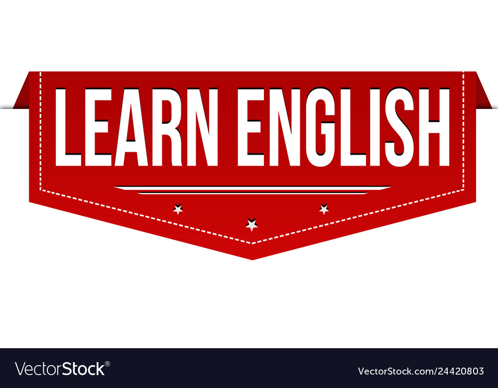 Download Learn english banner design Royalty Free Vector Image