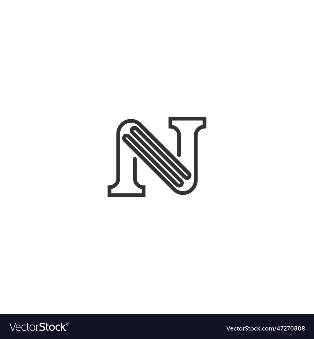 alphabet-initials-logo-nn-n-royalty-free-vector-image