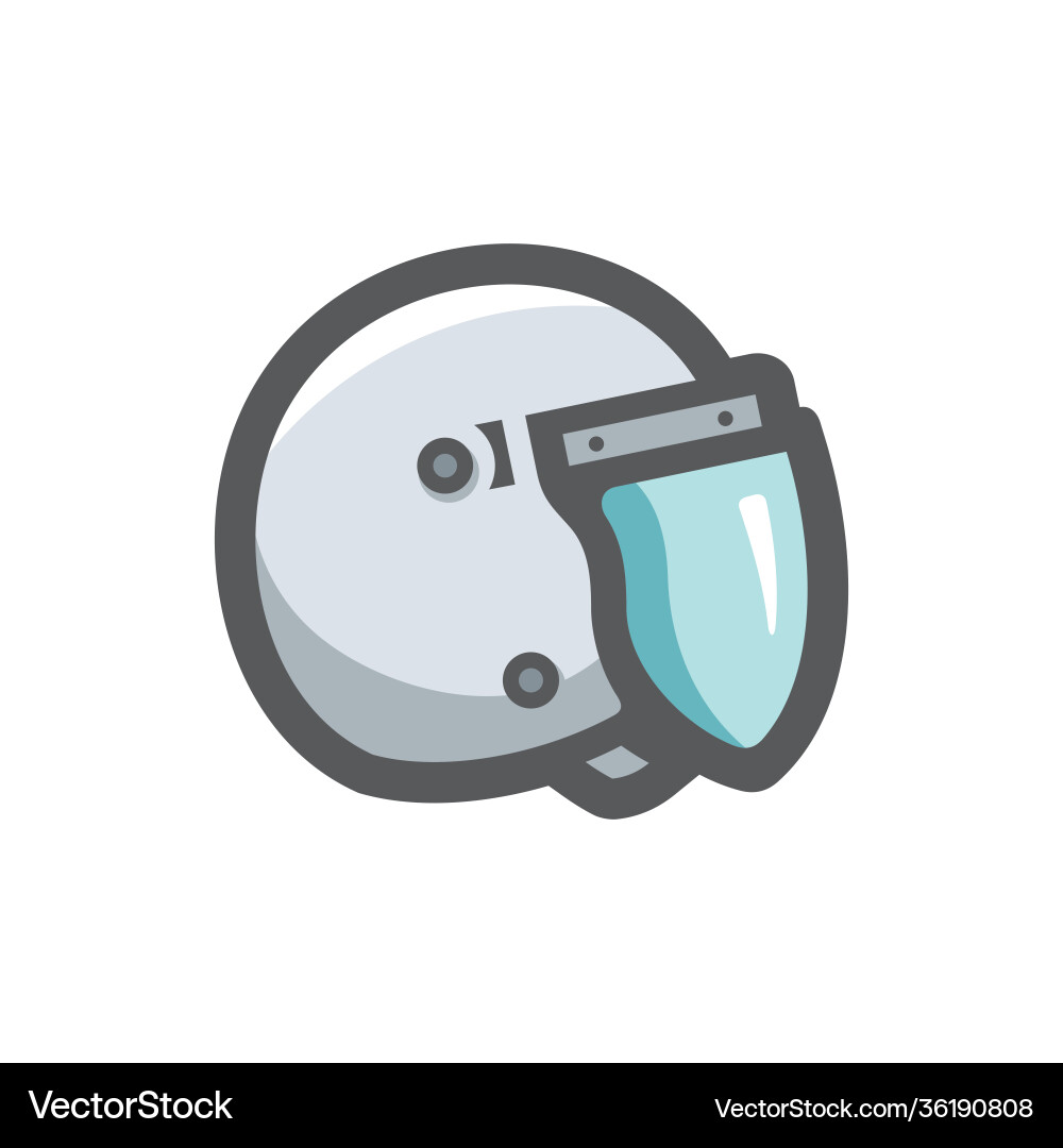 Police helmet protection uniform icon Royalty Free Vector