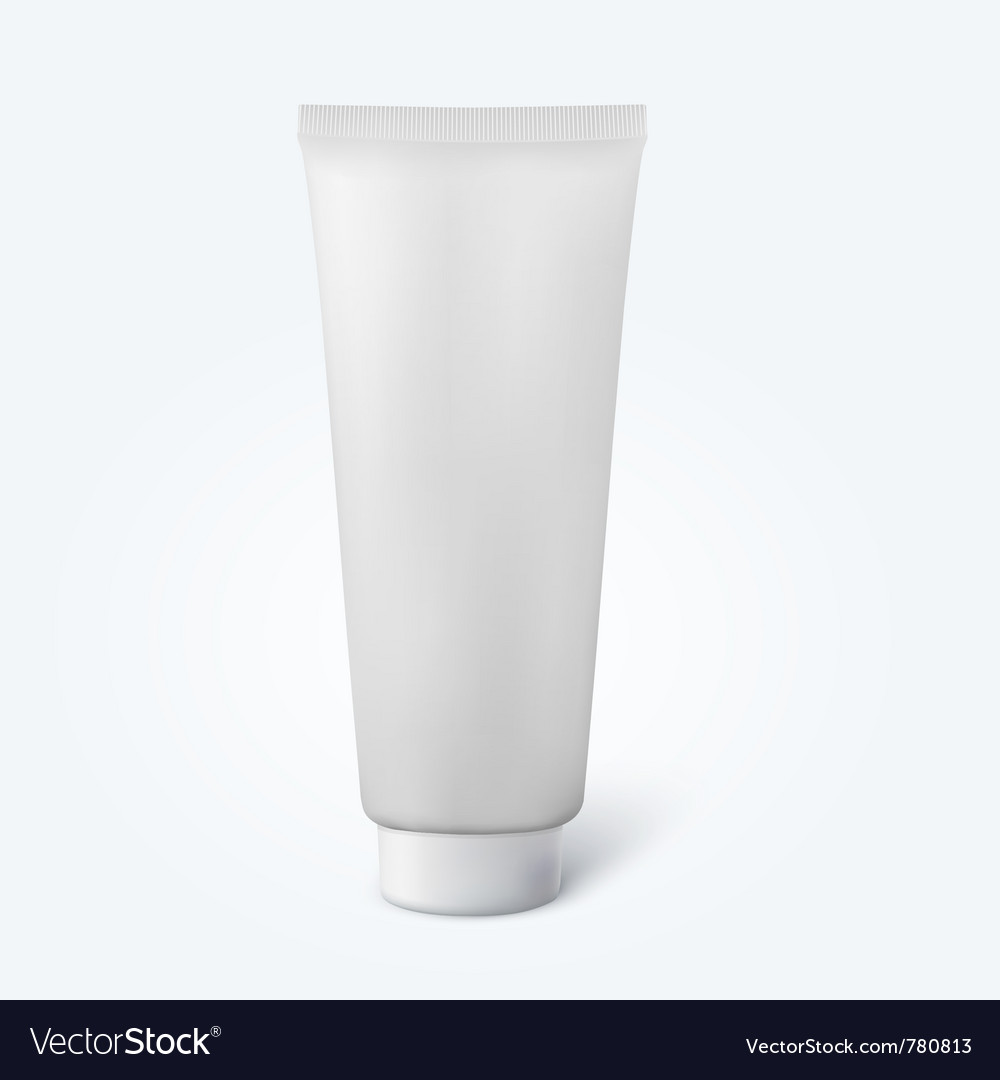 Blank Thin Cosmetic Tube Royalty Free Vector Image