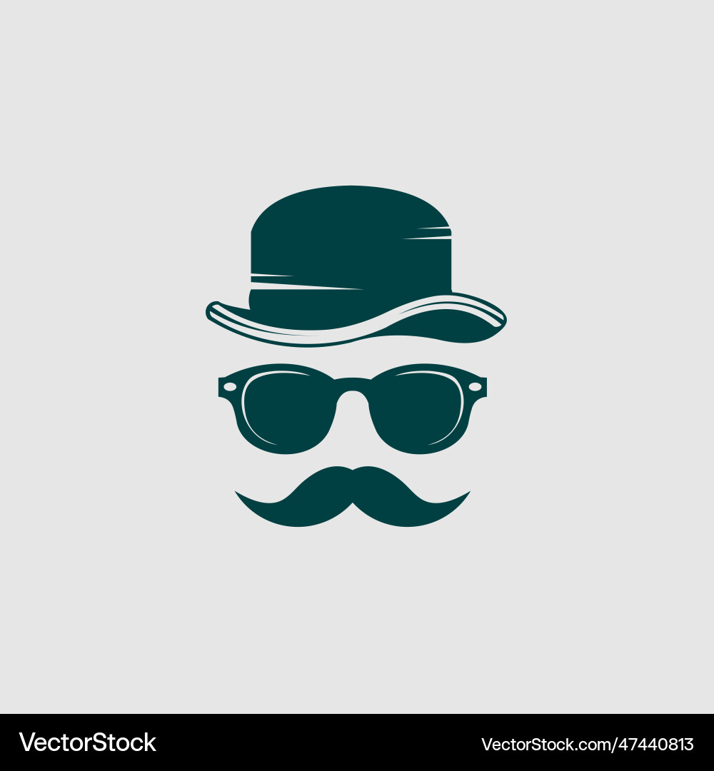Gentleman logo Royalty Free Vector Image - VectorStock