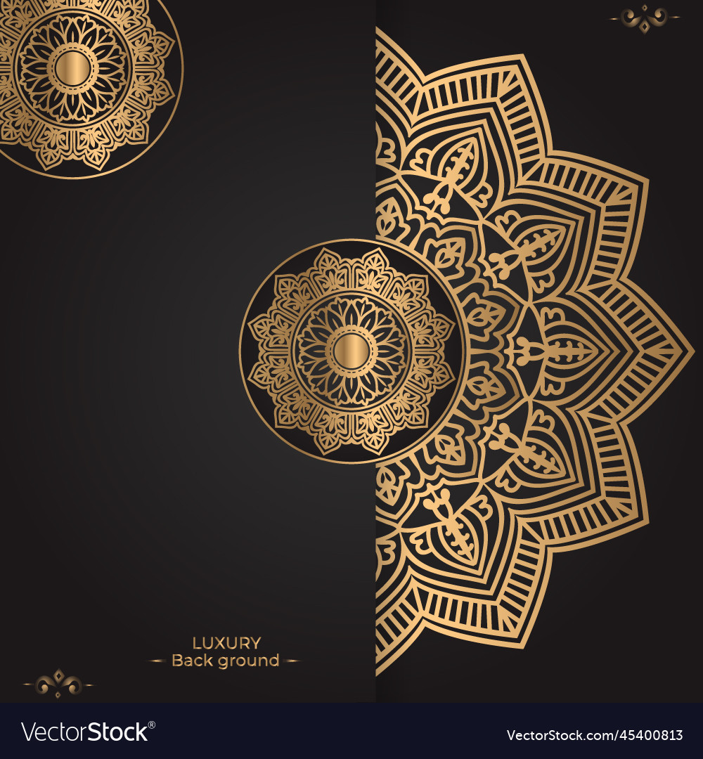 Luxury mandala design Royalty Free Vector Image