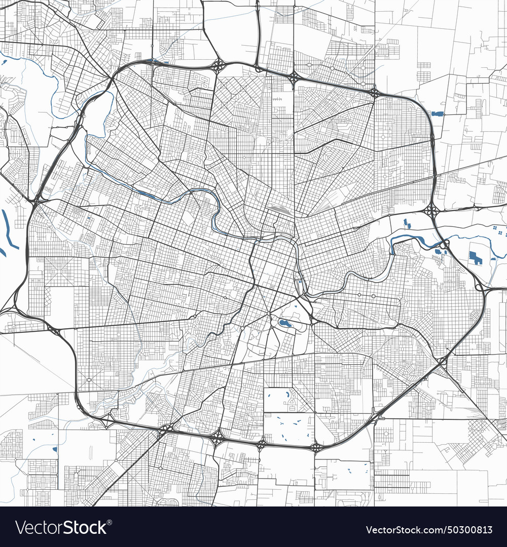 Map of ciudad de cordoba city argentina urban Vector Image