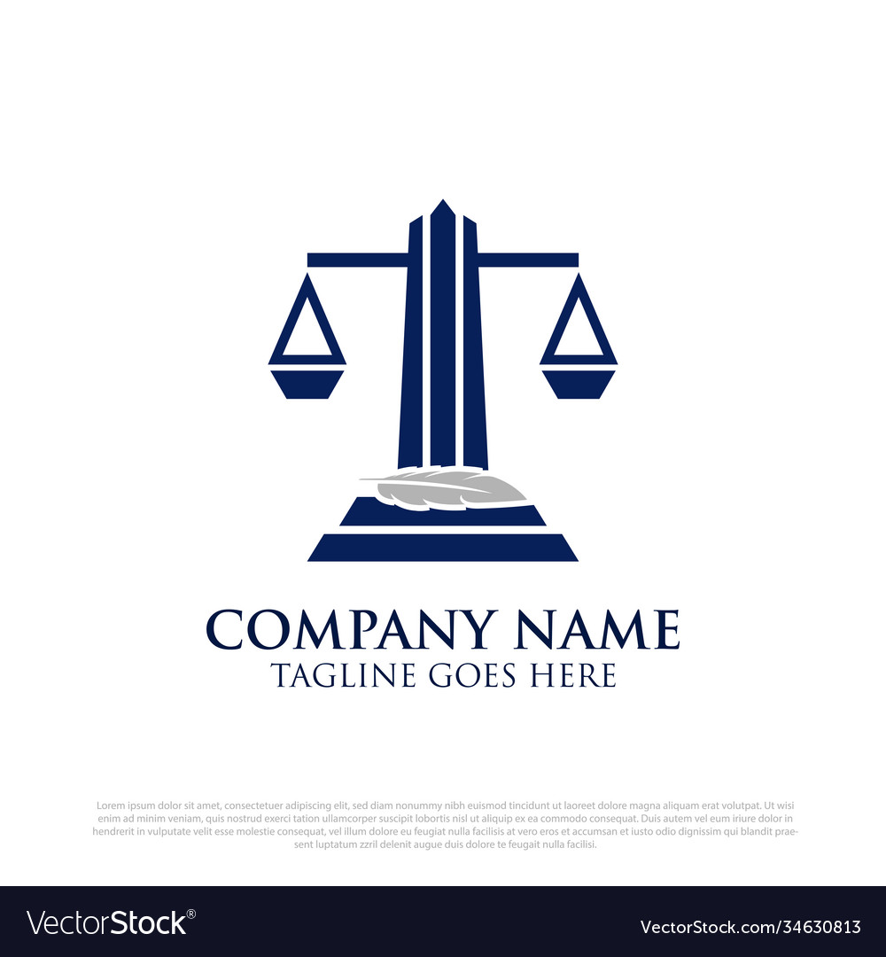 Professional legal consultant logo Royalty Free Vector Image