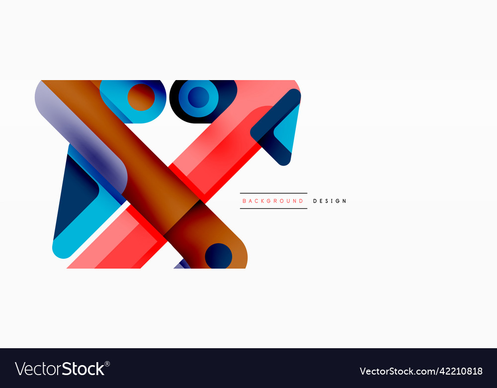 Colorful dynamic stripe composition lines Vector Image