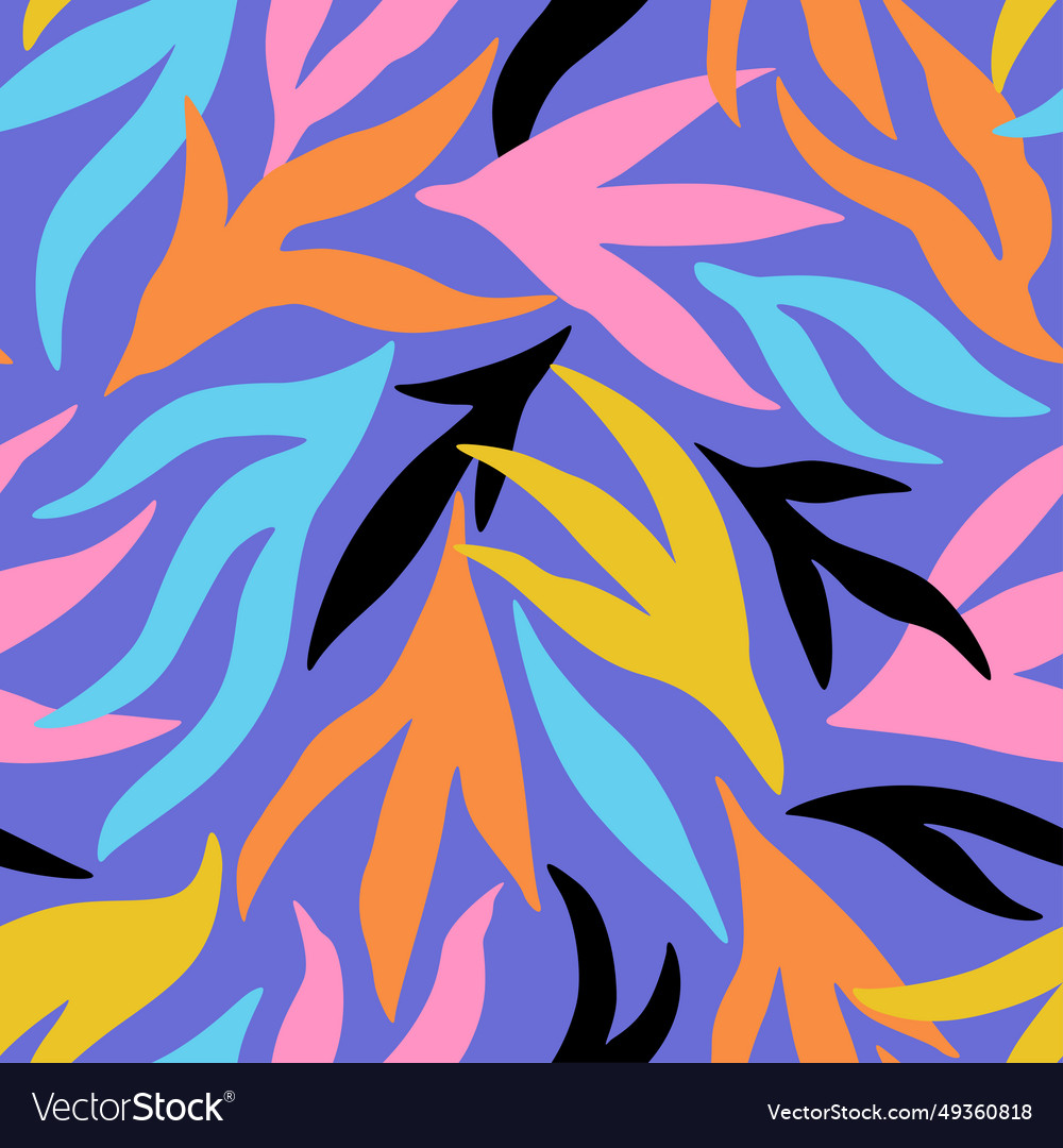 Modern seamless pattern with simple organic Vector Image