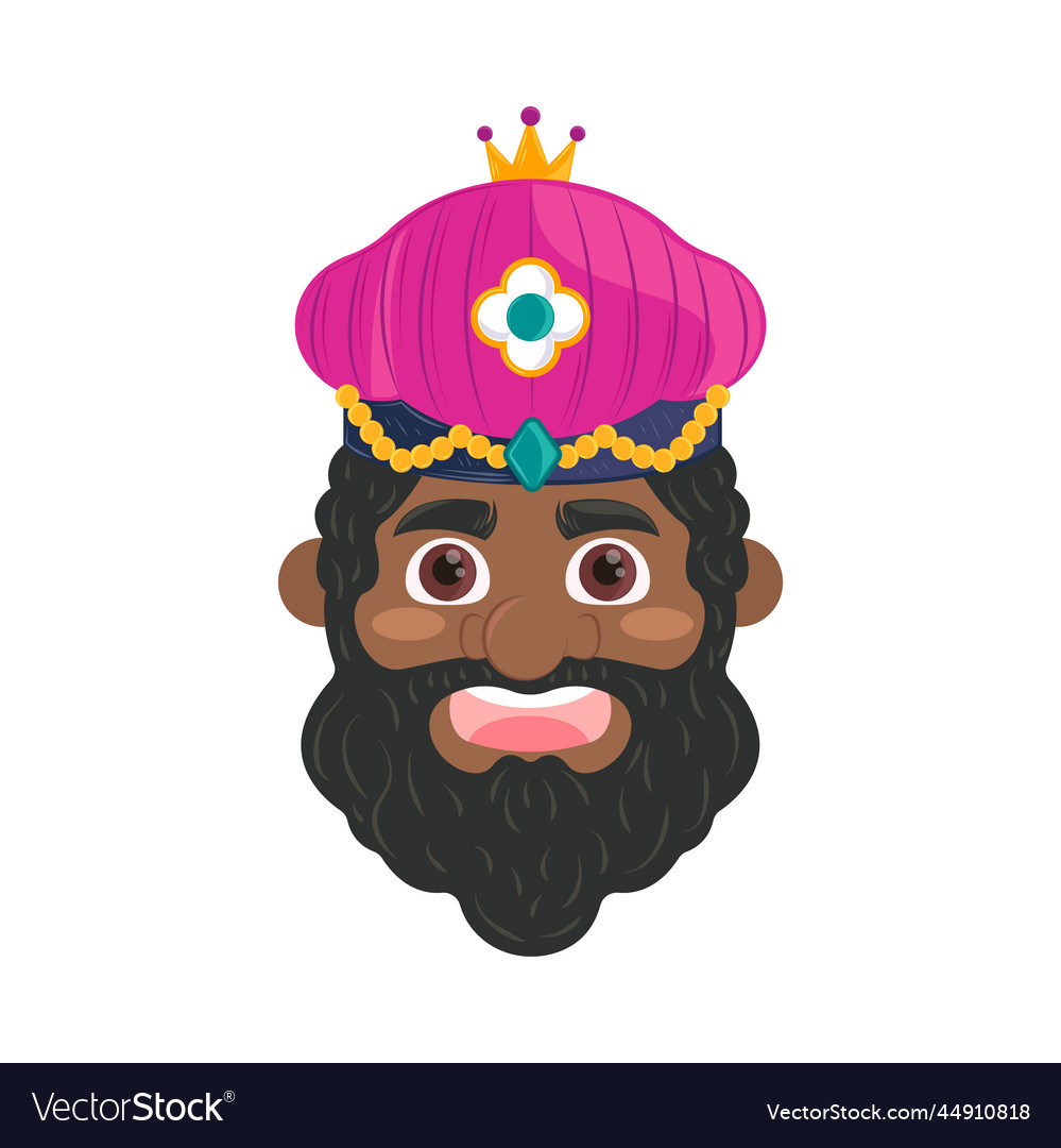 Wise king balthazar Royalty Free Vector Image - VectorStock