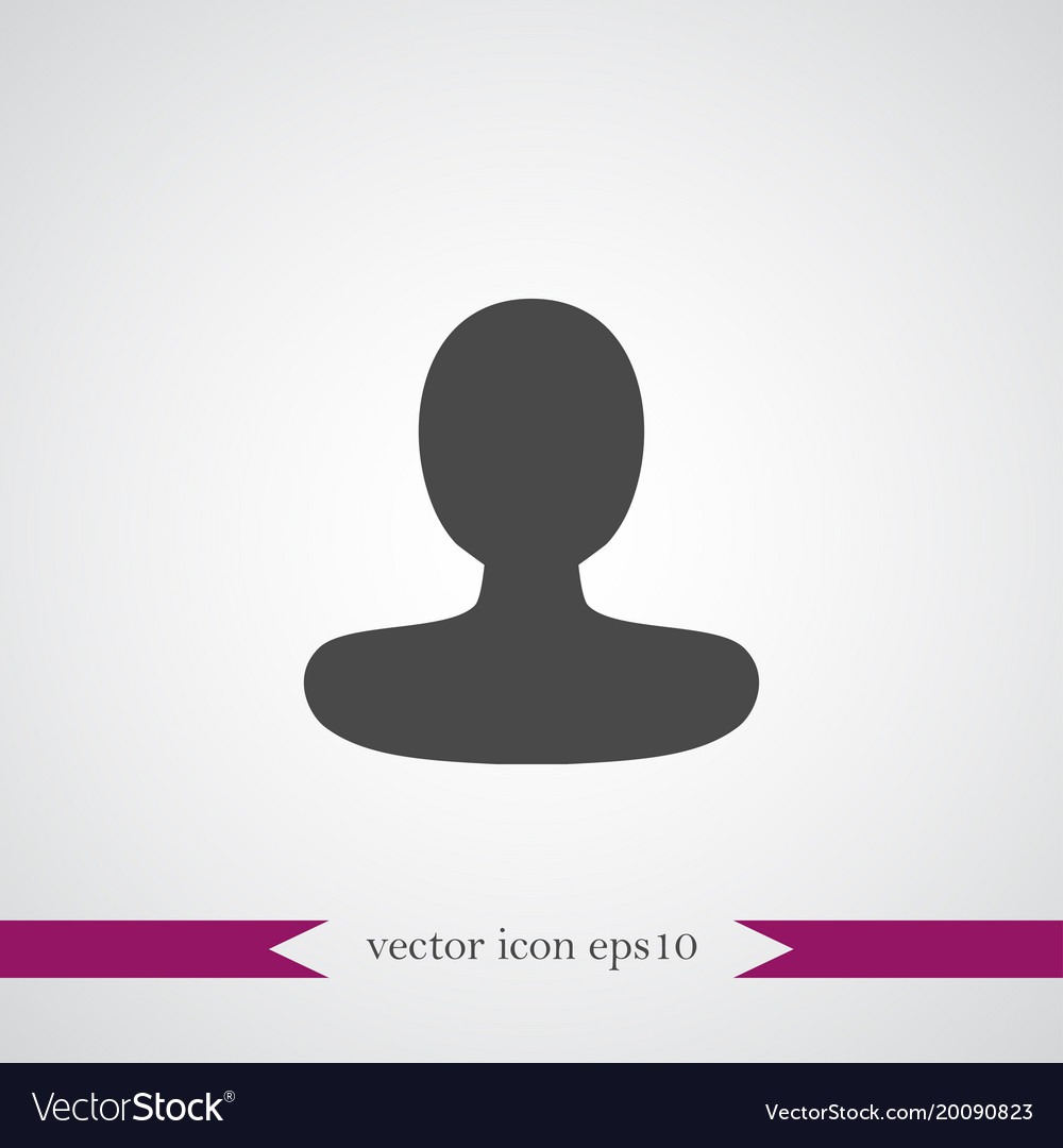 Human icon simple Royalty Free Vector Image - VectorStock