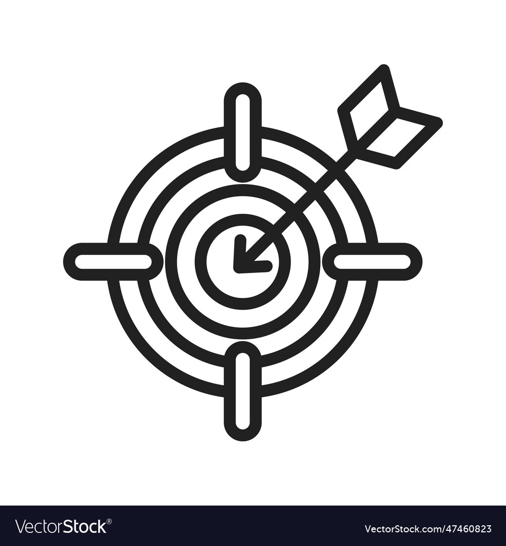 Objective icon image Royalty Free Vector Image