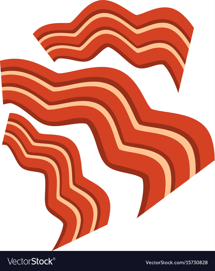 Bacon icon Royalty Free Vector Image - VectorStock