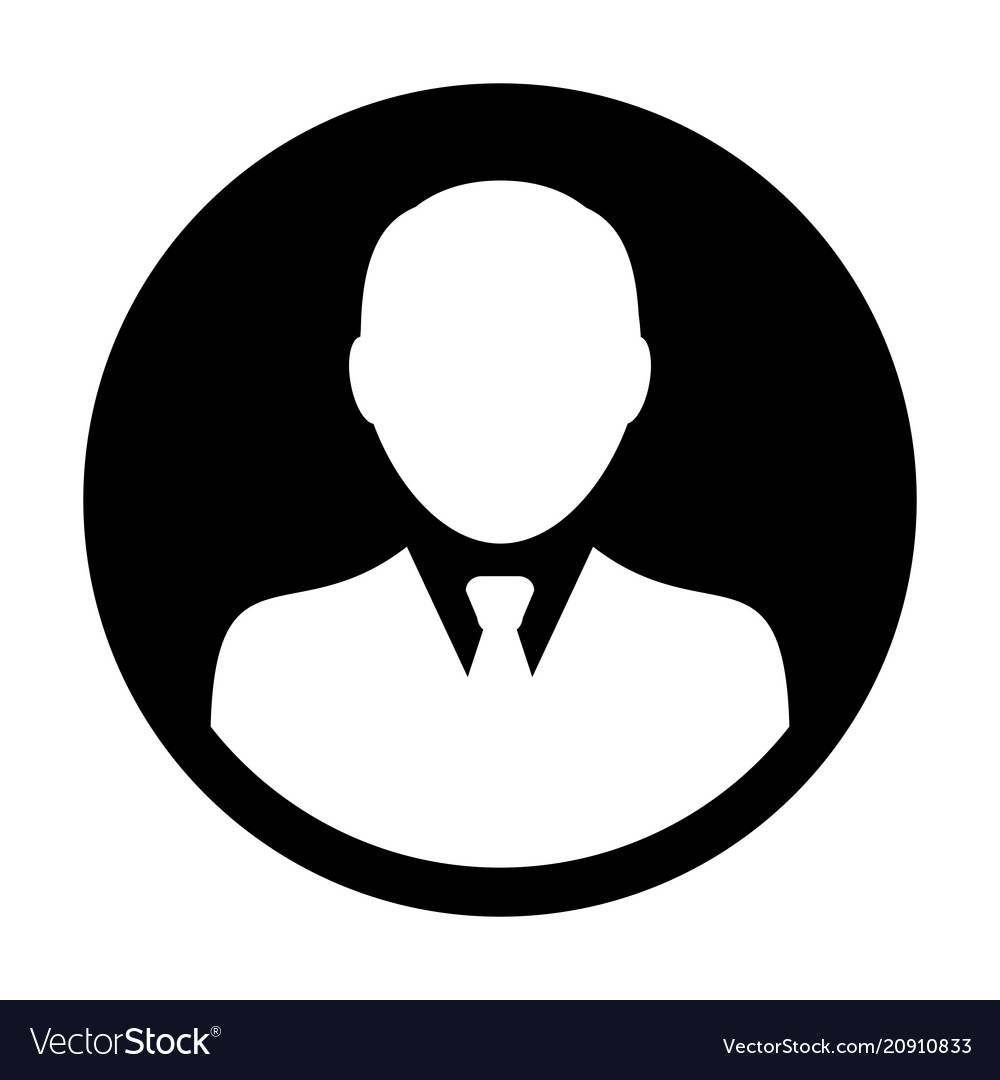 Profile Icon Male User Person Avatar Symbol Vector Image