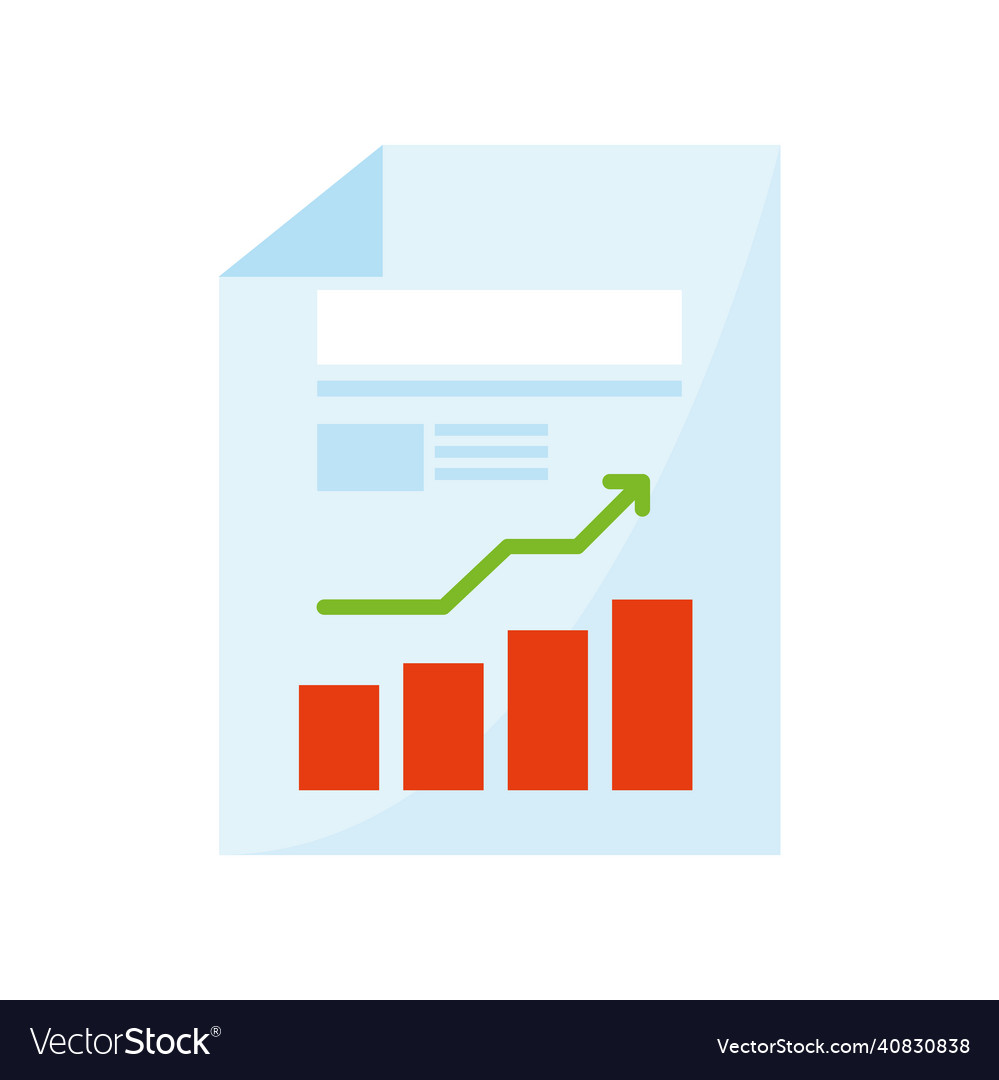Data file with infographic Royalty Free Vector Image