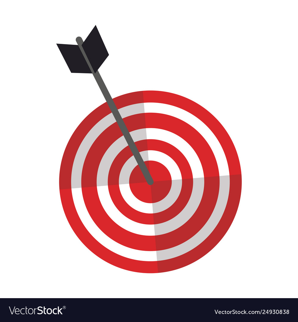 Target dartboard goal symbol Royalty Free Vector Image