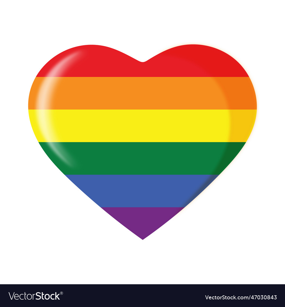 Lgbt heart Royalty Free Vector Image - VectorStock