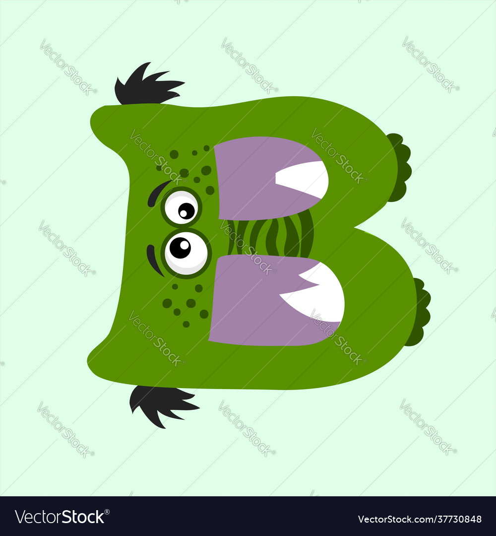 Funny monster alphabet Royalty Free Vector Image