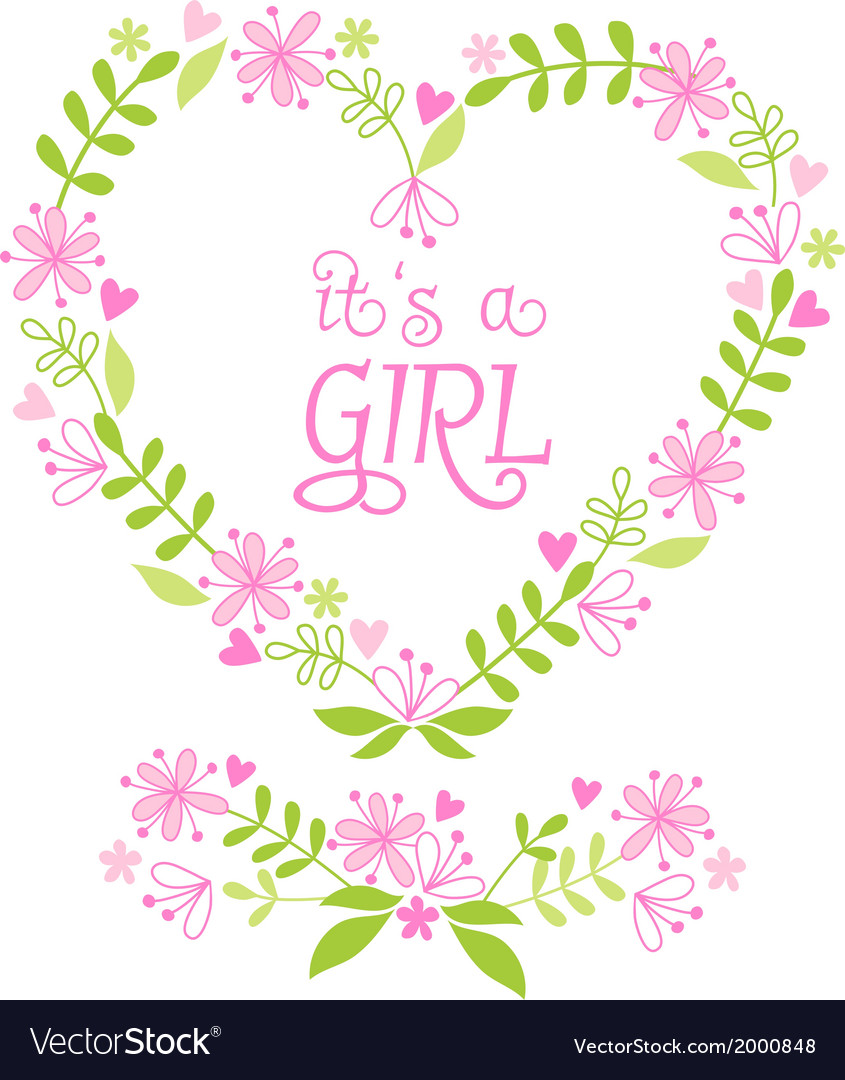 its a girl floral