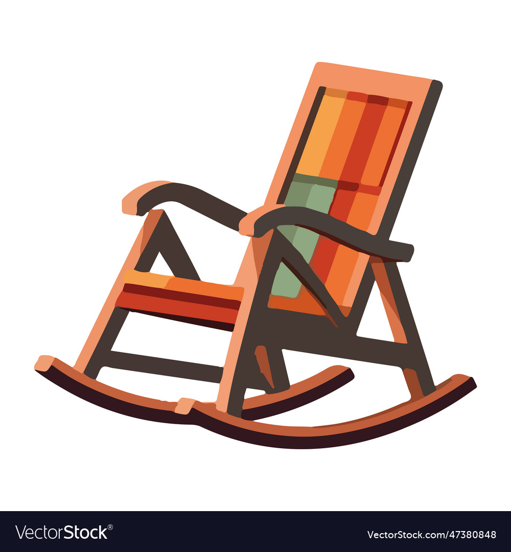 Modern and elegant rocking chair Royalty Free Vector Image