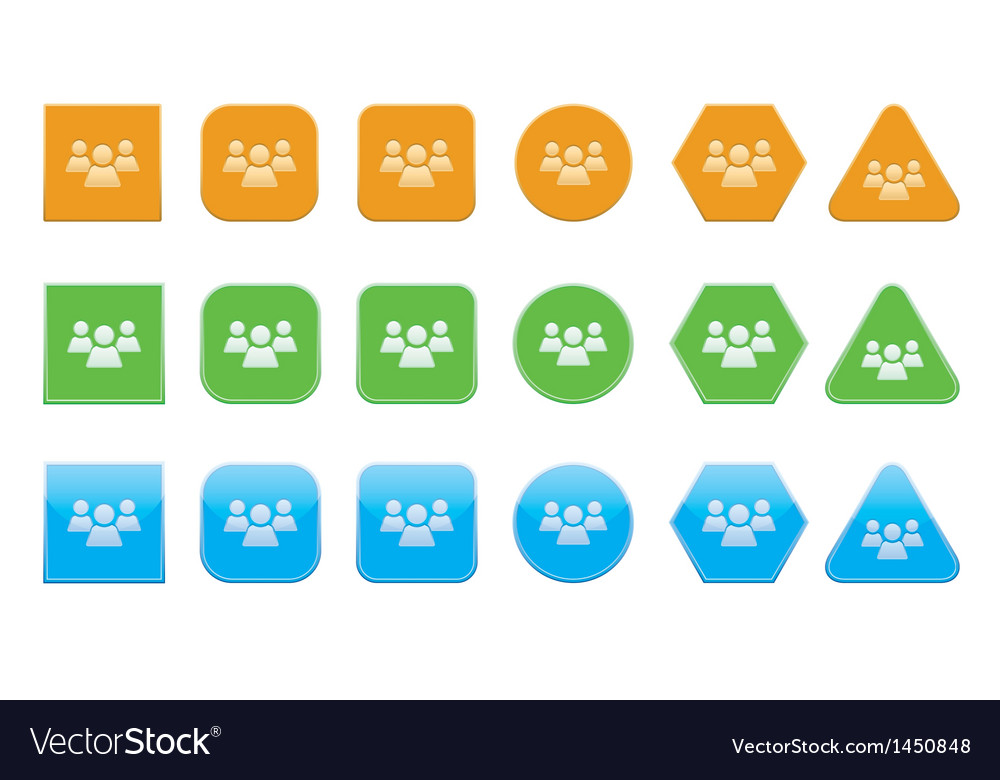 Set Forum Icons Royalty Free Vector Image Vectorstock