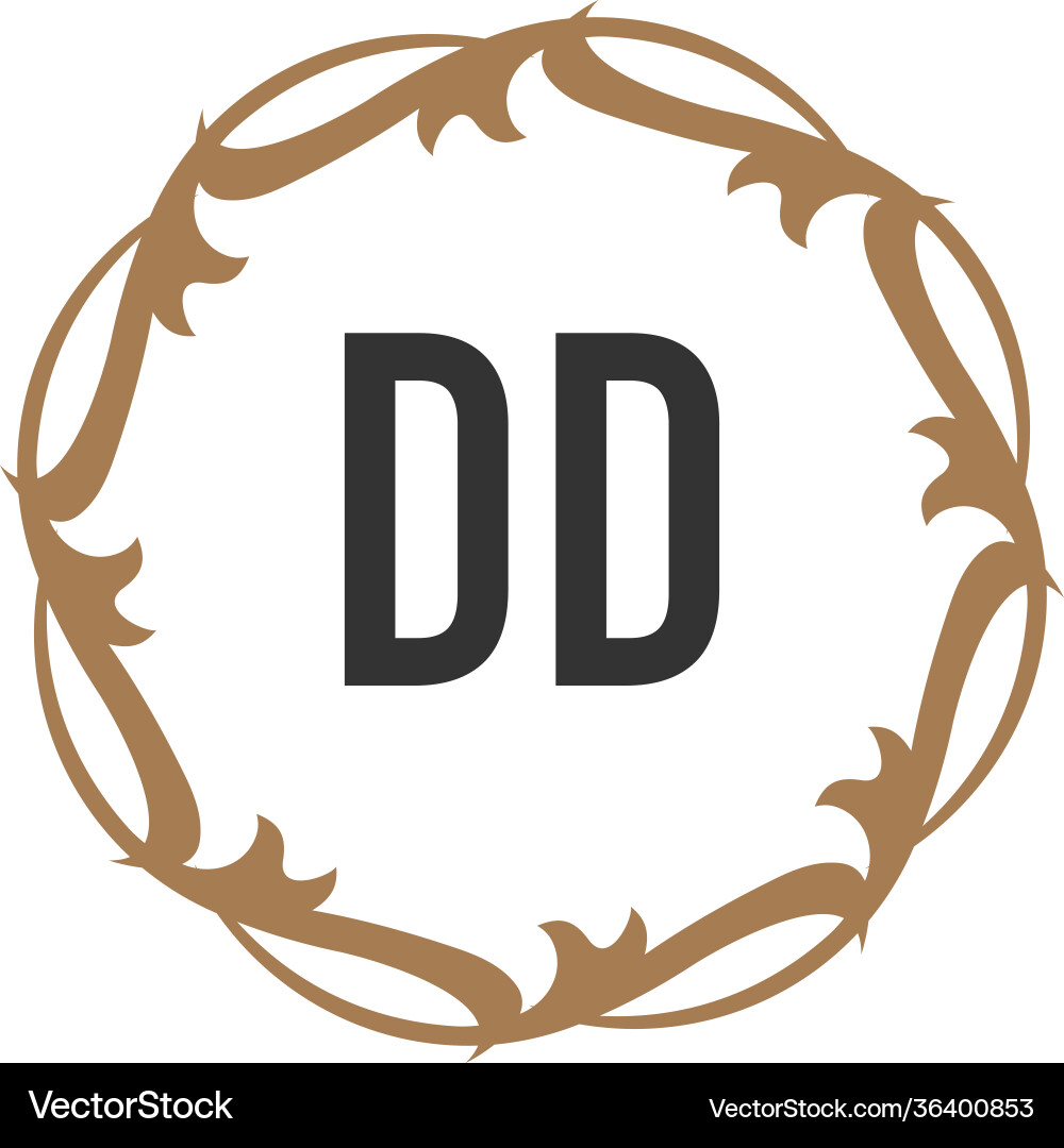 Initial letter elegance d logo design template Vector Image