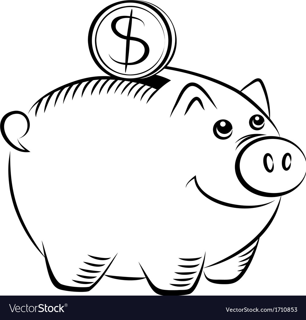 Piggy bank icon Royalty Free Vector Image - VectorStock