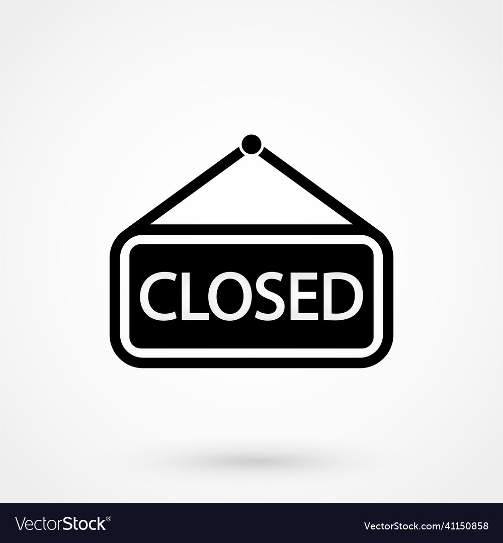 Closed icon Royalty Free Vector Image - VectorStock