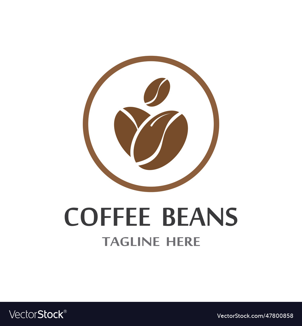 Coffee Bean Icon Royalty Free Vector Image - Vectorstock