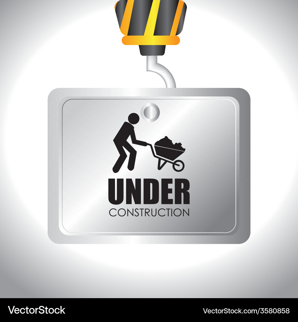 Construction design Royalty Free Vector Image - VectorStock