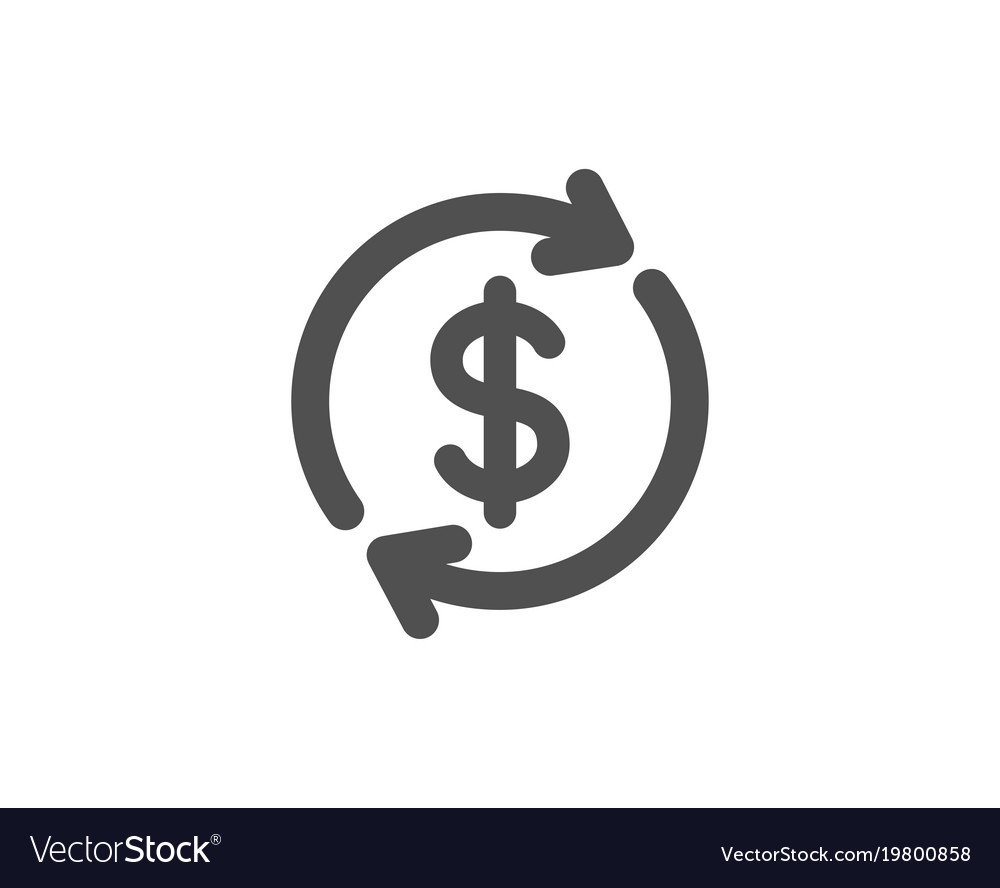 Currency Exchange Simple Icon Money Transfer Vector Image Simple Icon Money Transfer Vector Image