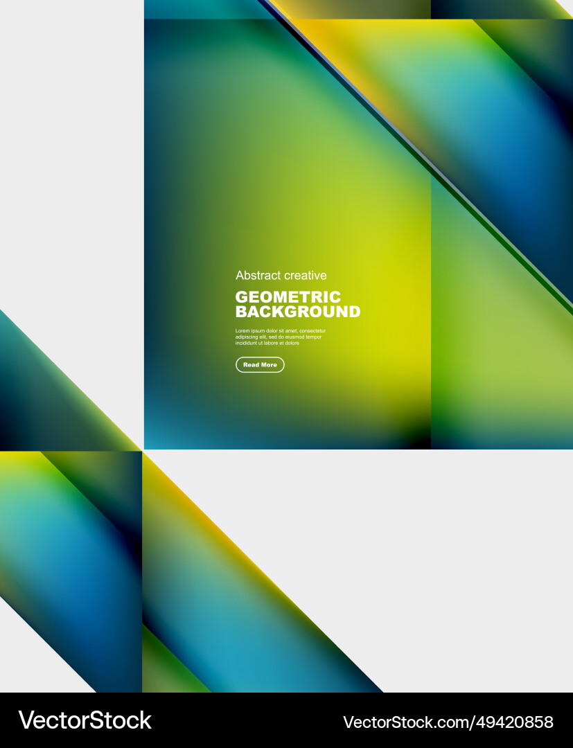 Gradient triangles abstract background Royalty Free Vector