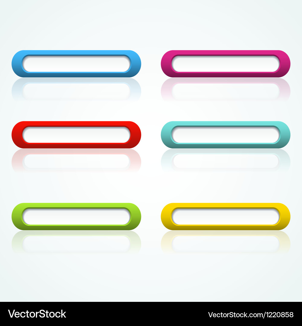 Web button set Royalty Free Vector Image - VectorStock