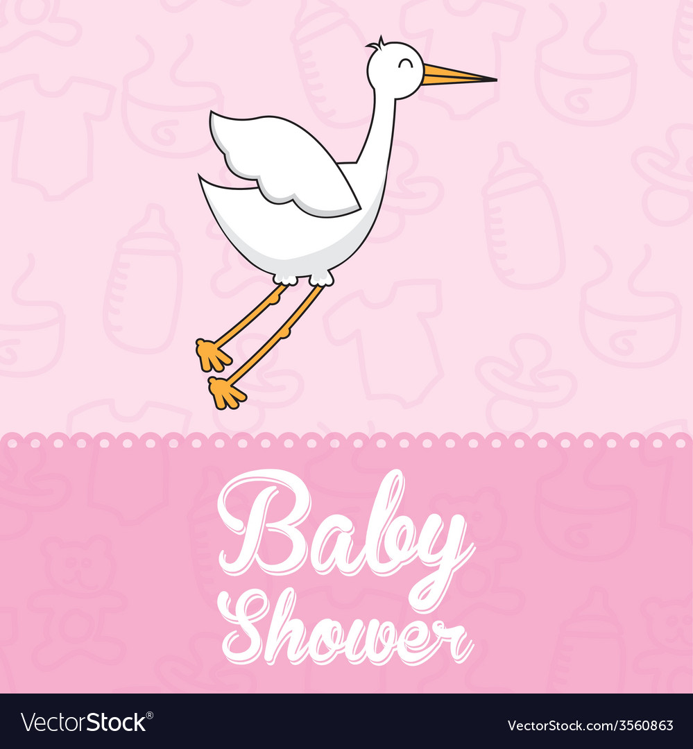 Baby shower Royalty Free Vector Image - VectorStock