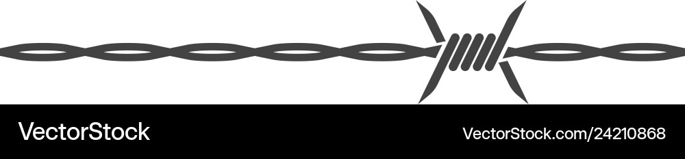 Barbed wire Royalty Free Vector Image - VectorStock