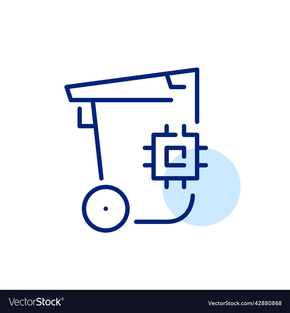 Smart waste management garbage bin with chip Vector Image