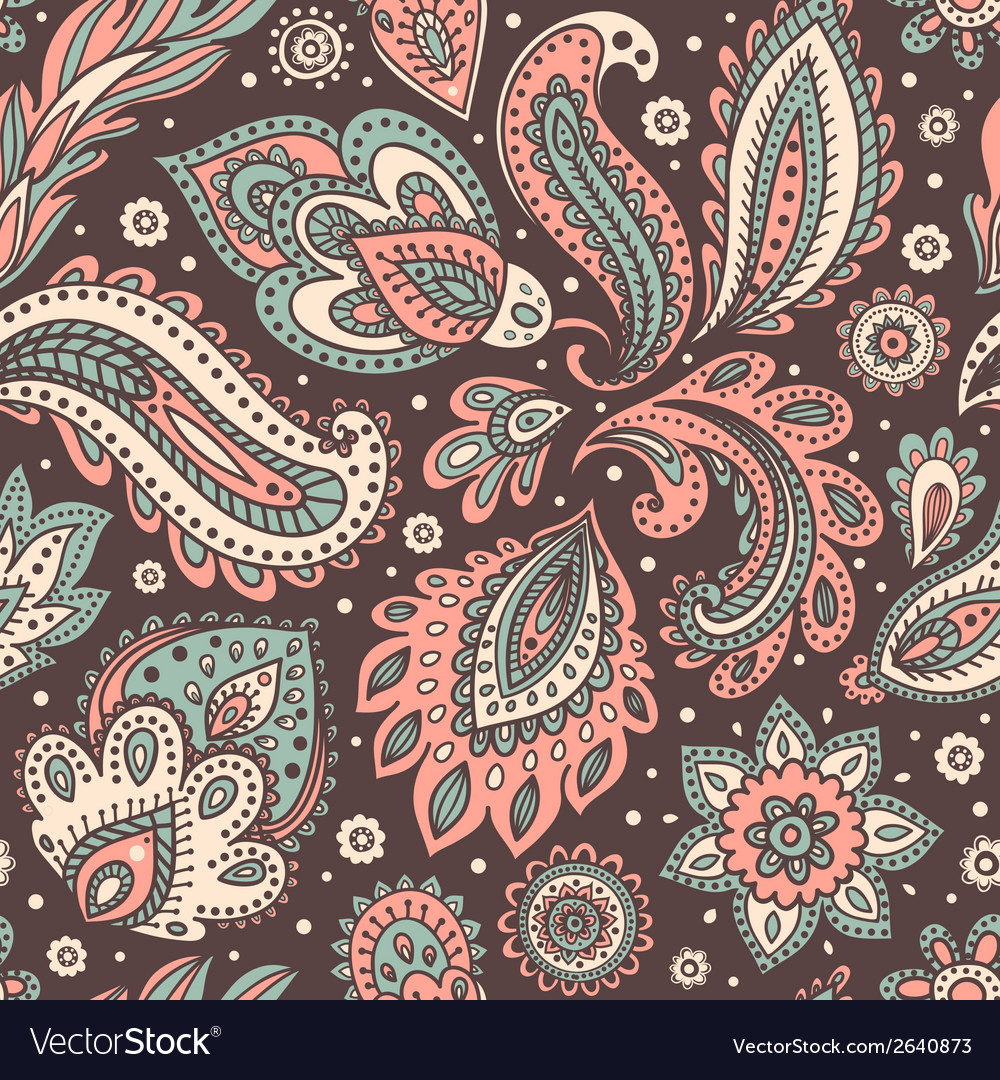 Beautiful floral seamless Royalty Free Vector Image