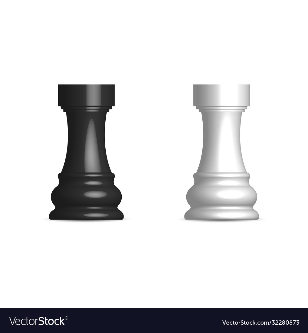 Black and white chess piece rook