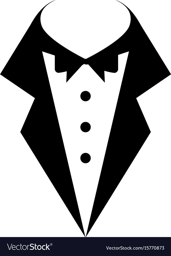 Male wedding dress icon Royalty Free Vector Image