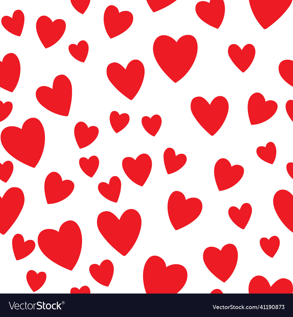 Seamless repeat pattern for valentines day Vector Image