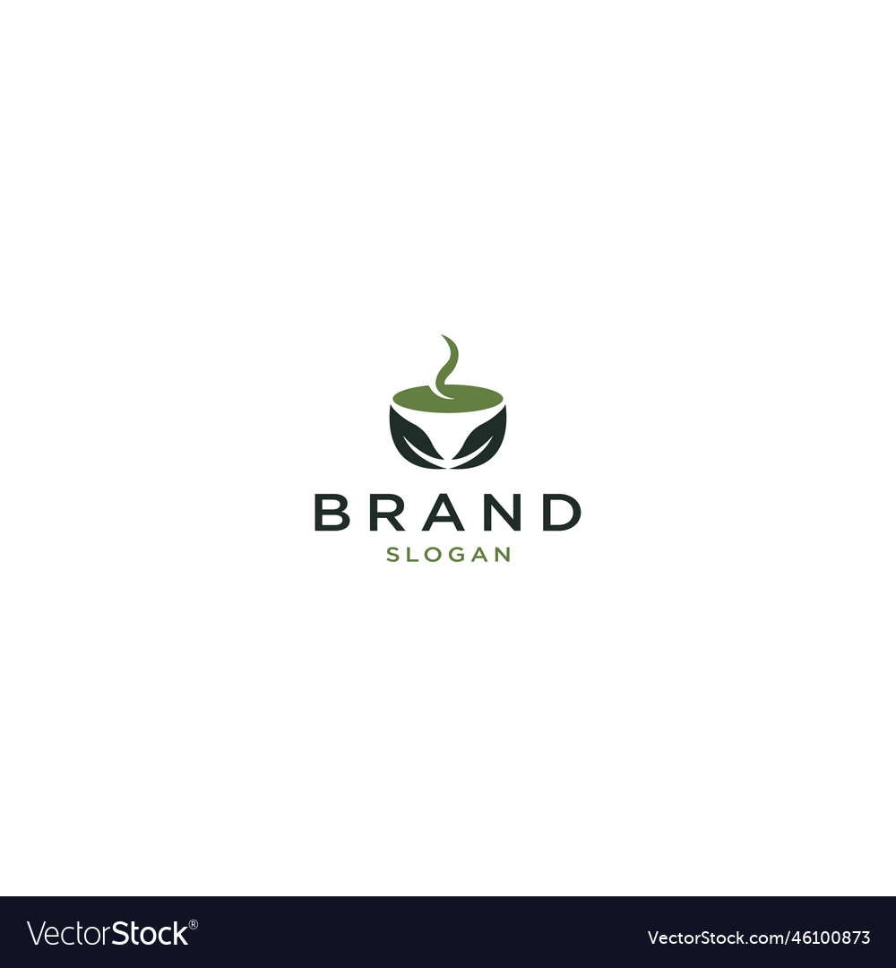 Tea cup logo Royalty Free Vector Image - VectorStock