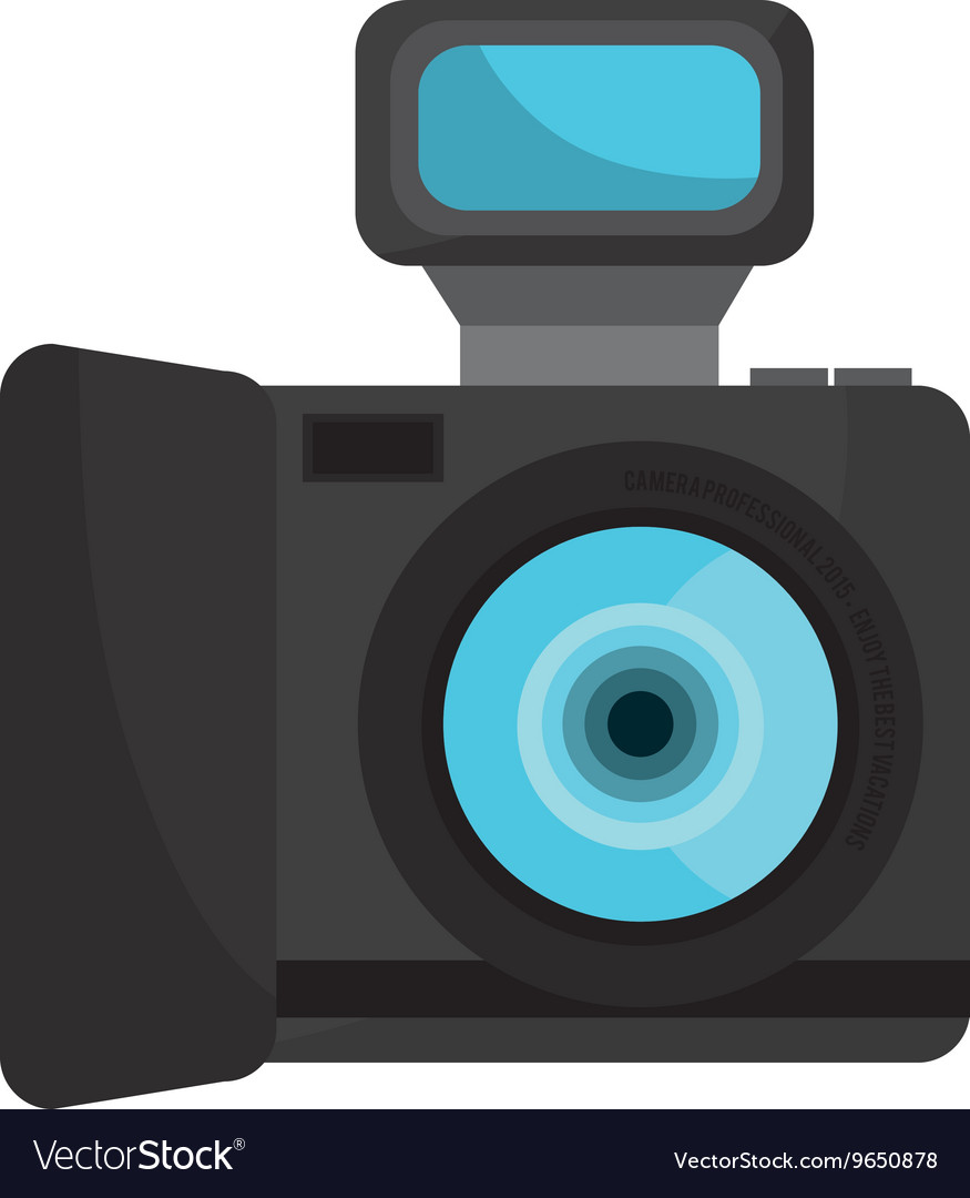 Colorful photo camera graphic Royalty Free Vector Image