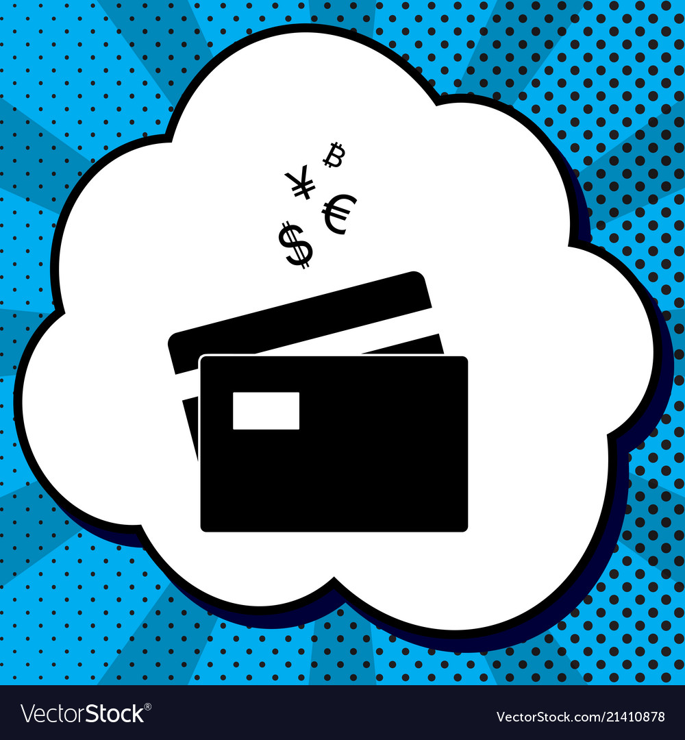 credit cards sign with