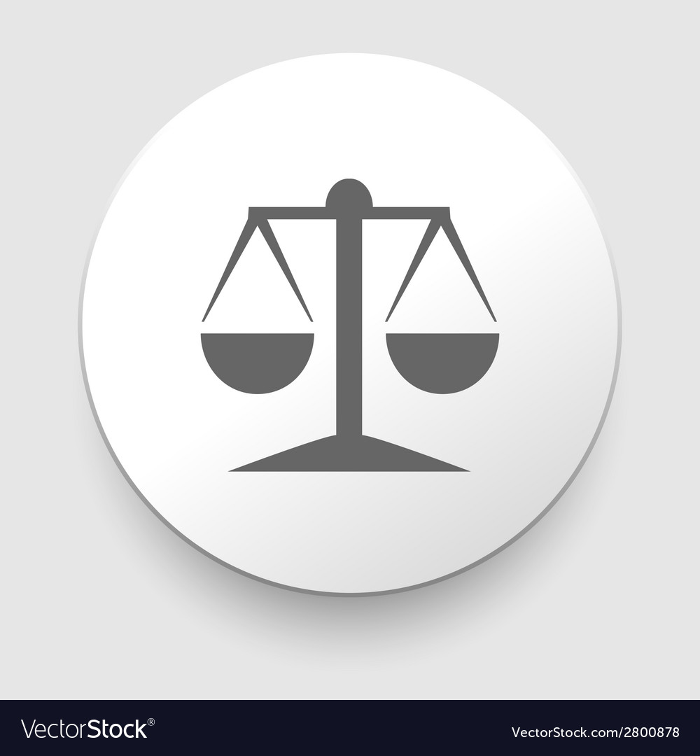 Icon of justice scales