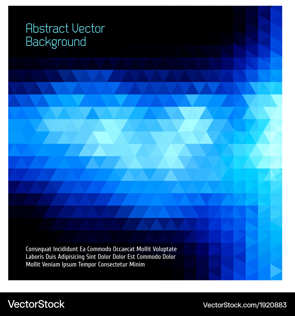 Blue abstract mosaic background Royalty Free Vector Image