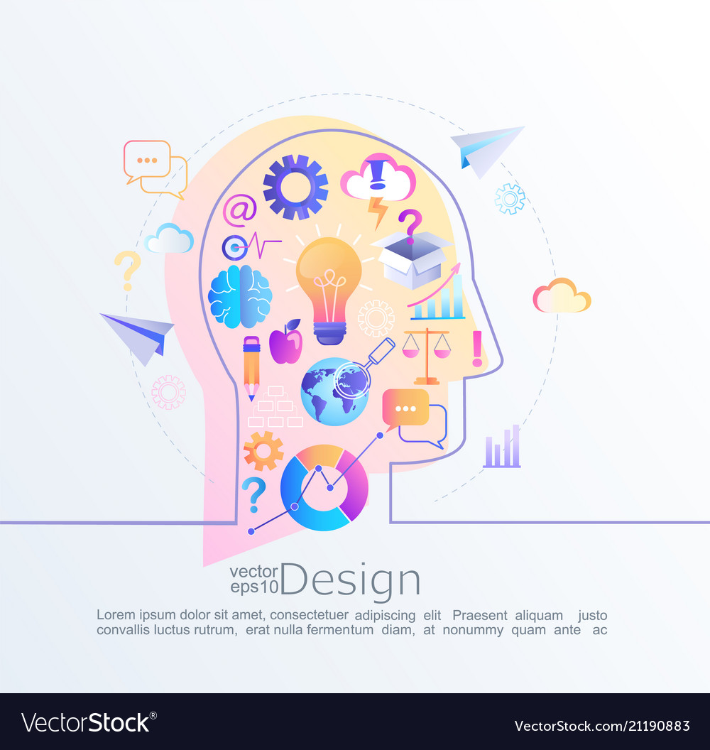 Creative concept of idea Royalty Free Vector Image