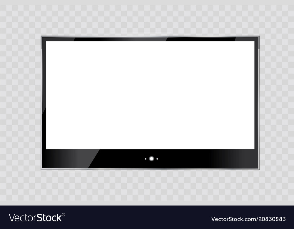 frame of tv empty led monitor of computer or vector image
